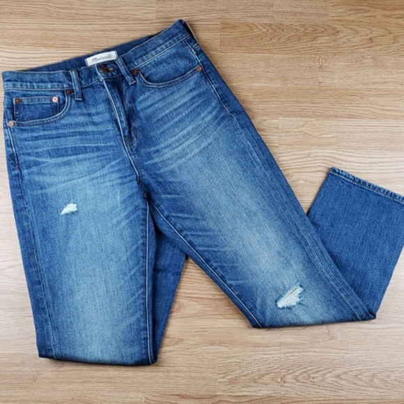 NWOT MADEWELL Straight Crop Jeans Crusier Ankle 25 - Picture 4 of 8